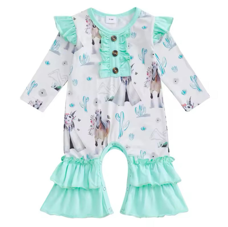 Mint Ponies Romper